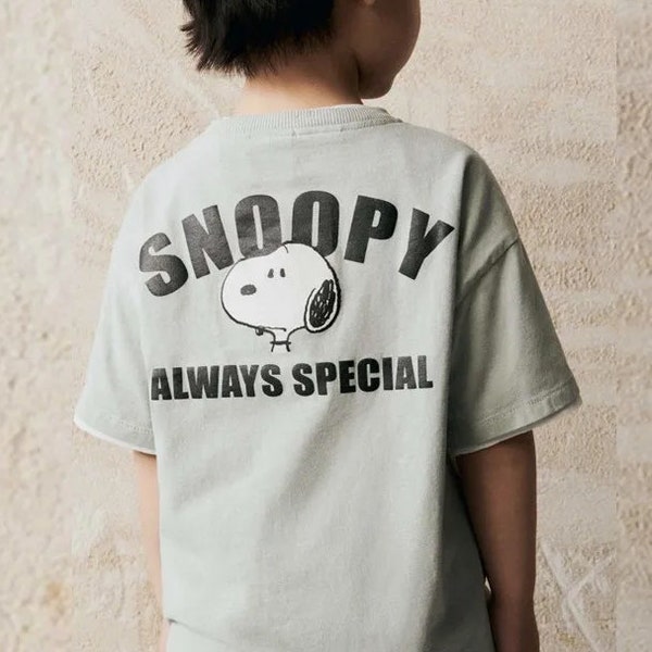 Snoopy Baby T-shirt, Baby T-shirt, Kids Summer Cartoon Fashion T-shirt, Baby Boys Girls Casual T Shirt