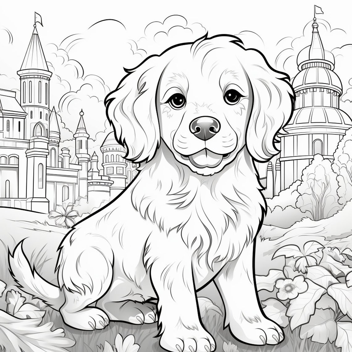 Printable 20 Coloring Book Pages of Dogs and Puppies for Kids and ...