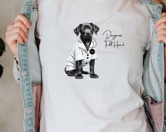Maglietta Black Lab per donne, camicia per cani per mamma, divertente maglietta per cuccioli di Labrador nero, camicia per la festa della mamma