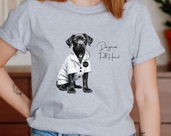 Maglietta Black Lab per donne, camicia per cani per mamma, divertente maglietta per cuccioli di Labrador nero, camicia per la festa della mamma