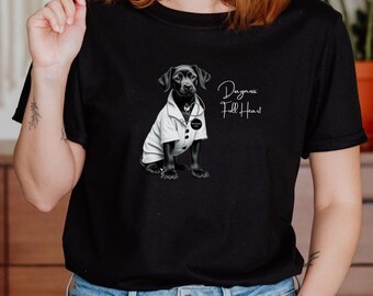 Maglietta Black Lab per donne, camicia per cani per mamma, divertente maglietta per cuccioli di Labrador nero, camicia per la festa della mamma