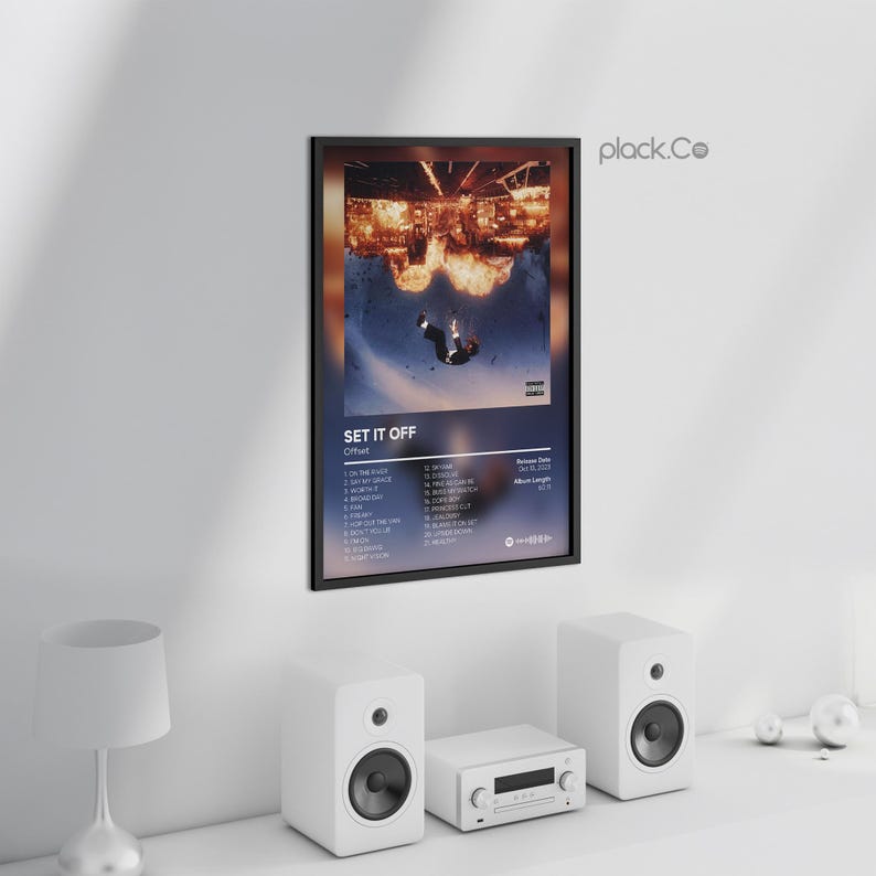Offset Set It off Custom Album Print Hip Hop Wall Art Custom Album
