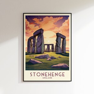 Stonehenge Reise Druck, England Druck, Vereinigtes Königreich, Home Decor, Wand Kunst, Hochzeitsgeschenk, Geburtstagsgeschenk, Digitaldruck, Poster, Stonehenge