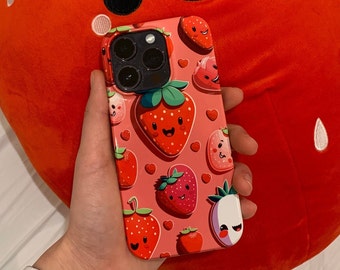 Strawberry fruit iPhone 14 13 12 11 Pro Max 14 Plus Iphone 13 12 Mini Case Iphone Xs Max Xr 7 Plus 8 Plus Galaxy 9 8 7