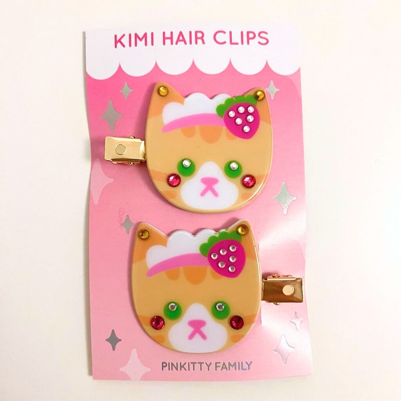 Cute Makeup Hair Clips Mignonnes Pinces à cheveux sans pli Pinces à cheveux chat lapin Kawaii Hair Clips Griffe de cheveux mignonne Cat hair clips