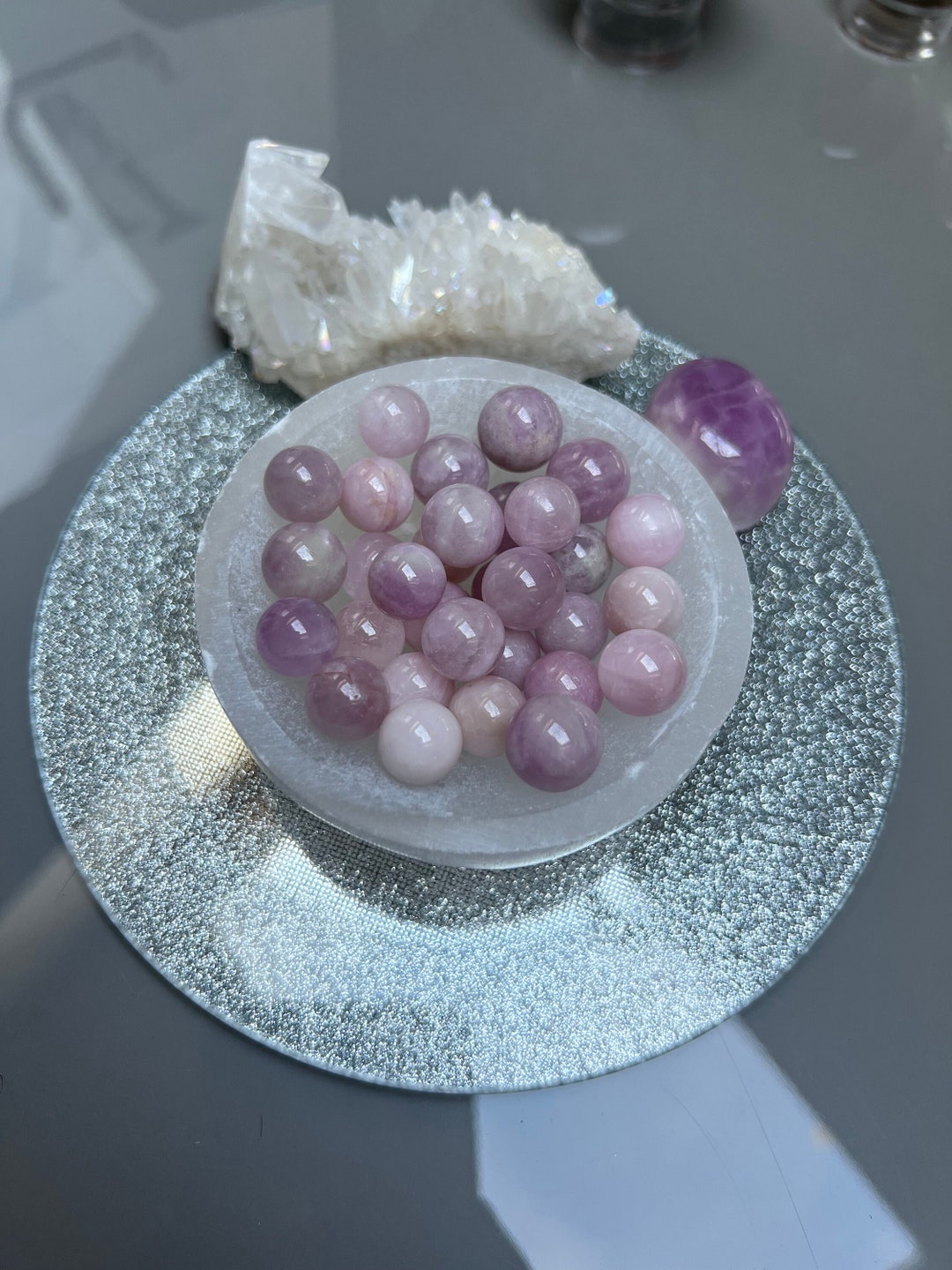 Kunzite Mini Spheres - Etsy