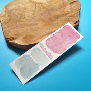Handmade Watercolor Bookmark: Unique Artistic Paper, 5.5x18 cm
