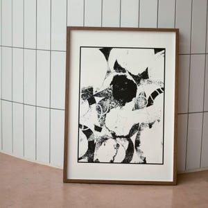 Minimalist Graphic Art Print: Black and White Modern Poster