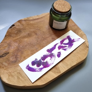 Hand-Painted Watercolor Bookmark: Unique Artistic Paper Bookmark