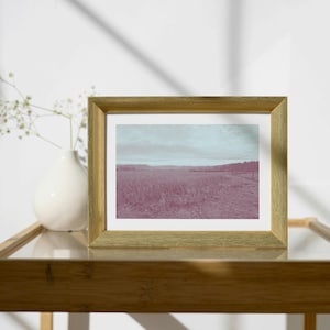 Evening Sleepiness Photography Print: Rural Landscape, Fields and Forest