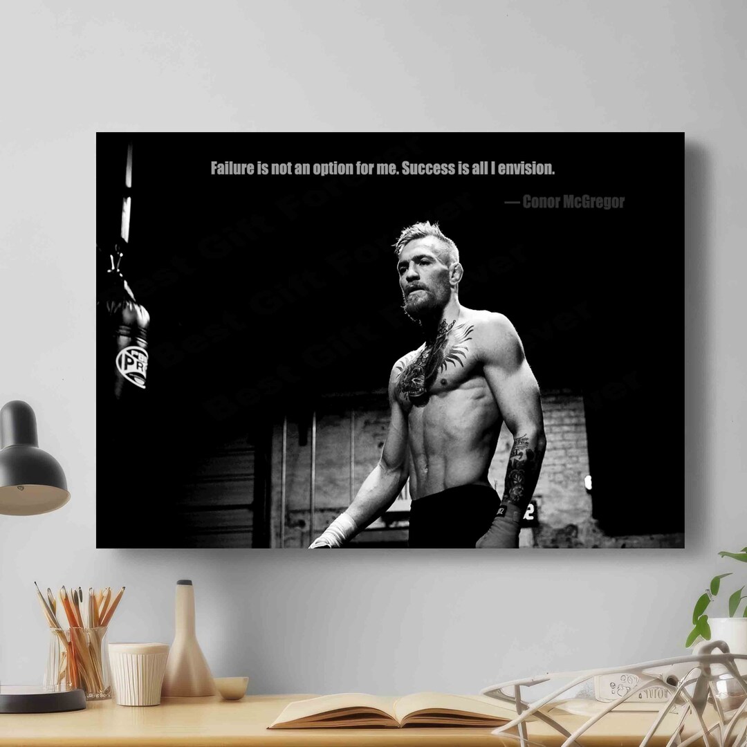 Conor Mcgregor Irish Martial Artist UFC Champion Fight Success Etsy
