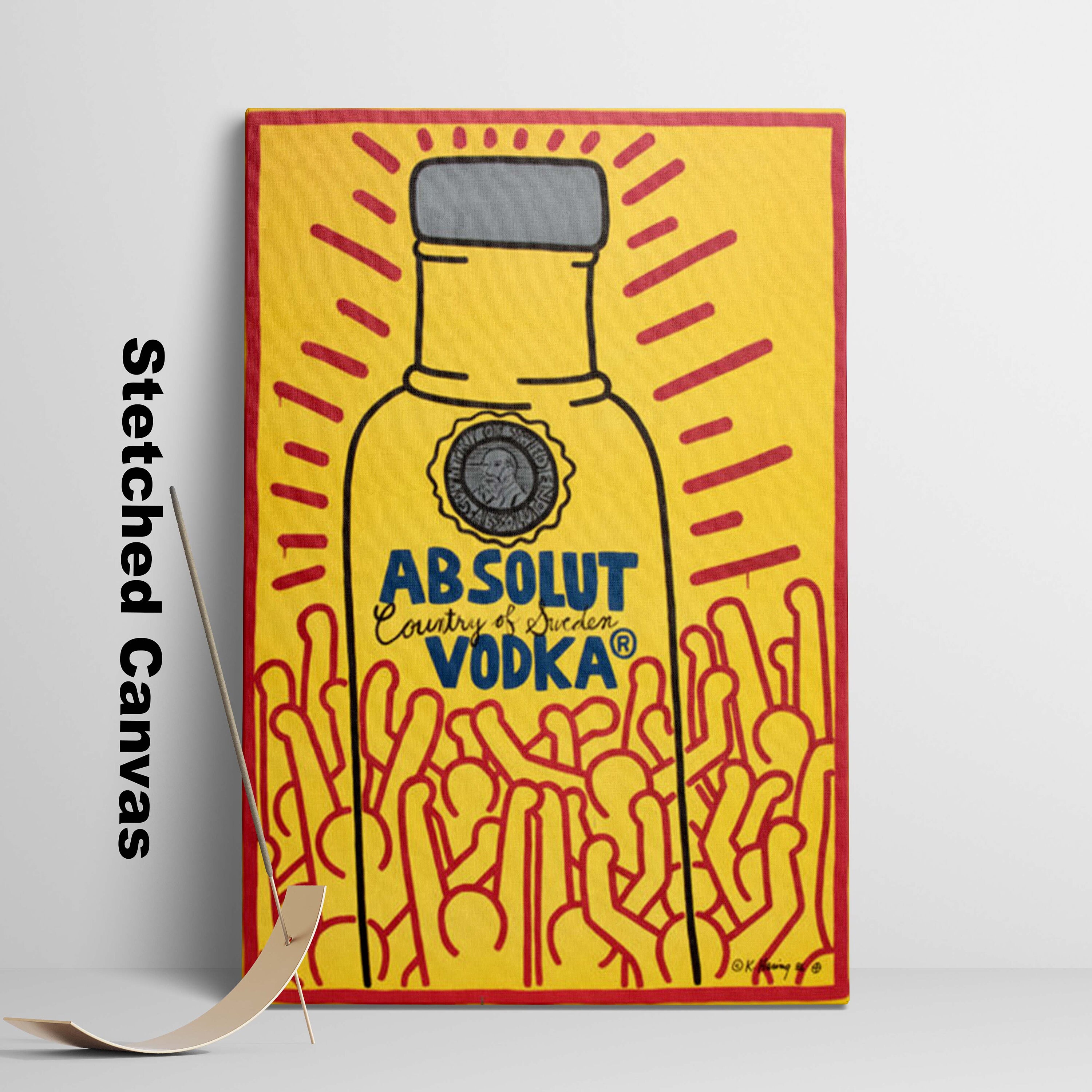 Keith Haring Vodka Pop Art Print Poster: Modern Wall Decor Canvas Art ...