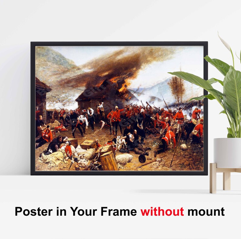 Rorke's Drift War Painting: Fine Art Poster or Canvas Print - Etsy UK