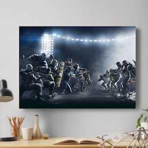 Rainbow Six Siege Faceoff Print Poster Canvas Modern Art Best Gift for Her for Him Home Game Office Decoration Best Gift