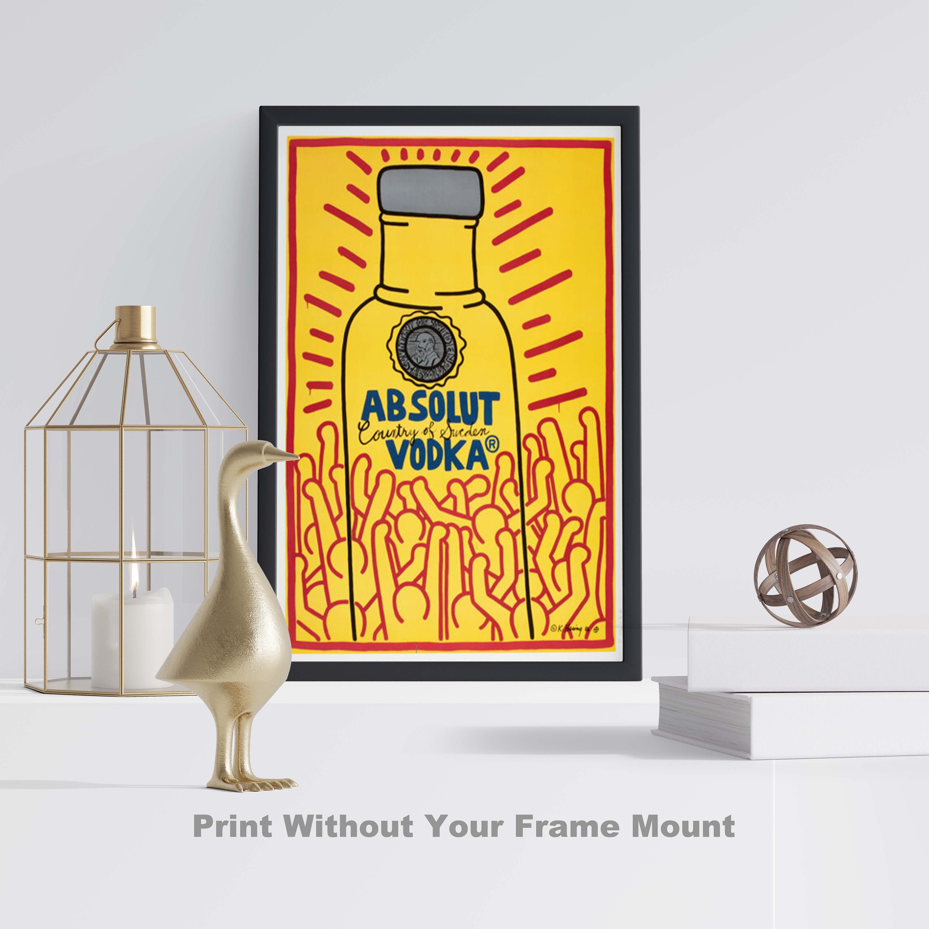 Keith Haring Vodka Pop Art Print Poster: Modern Wall Decor Canvas Art ...