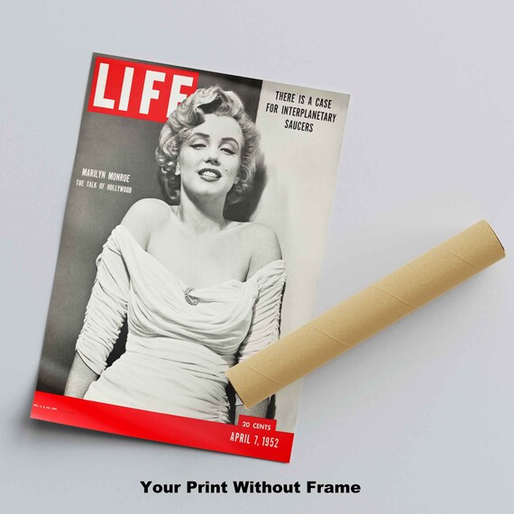 Marilyn Monroe Life Magazine Cover Art Print: 1952 Fashion Icon
