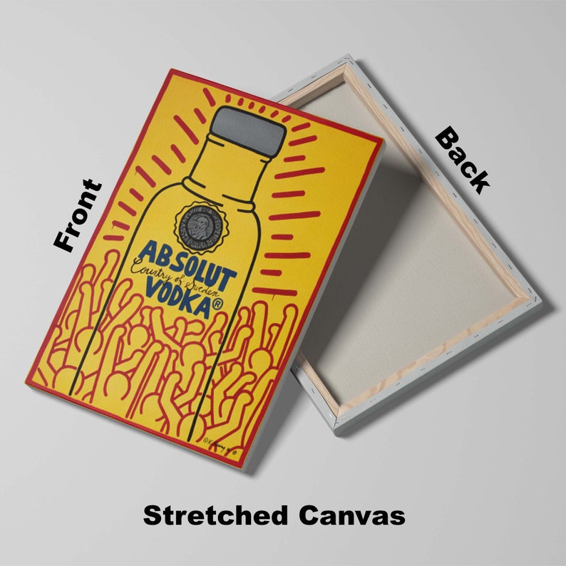Keith Haring Vodka Pop Art Print Poster: Modern Wall Decor Canvas Art ...