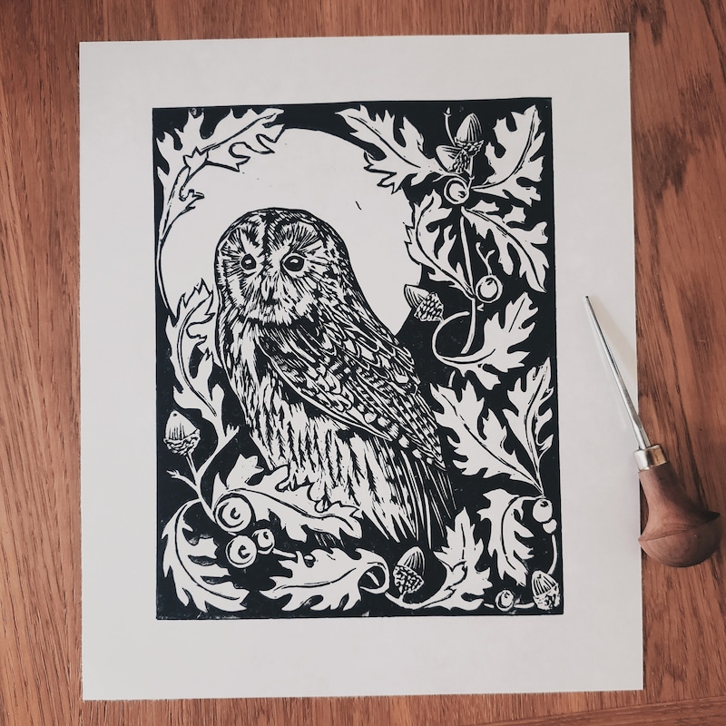 Lino Print Art - Etsy UK
