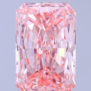 Radiant Cut Lab Grown Diamond 8.03ct Fancy Vivid Pink VS1 | Loose Diamond | IGI Certified | Rare Gem for Custom Engagement Ring