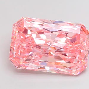 8.05ct Radiant Cut Lab Grown Diamond: Fancy Vivid Pink VS1, IGI Certified