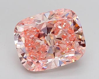 Cushion 6.02ct Lab-Grown Diamond | Fancy Vivid Pink | VS2 Clarity | IGI Certified