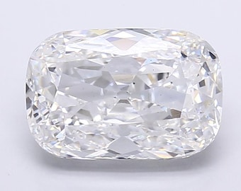 Diamante suelto de talla cojín Old Miner cultivado en laboratorio, 5,51 ct, color E, claridad VS2, certificado por IGI, ideal para anillos de compromiso personalizados.