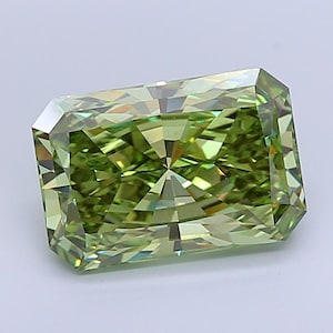 5.63ct Radiant-Cut Lab-Grown Diamond | Fancy Vivid Green | IGI Certified | VS1 Clarity | Rare Investment Gem