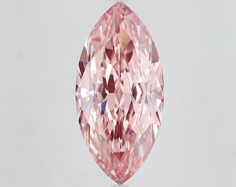 7.23ct Marquise Cut Fancy Vivid Pink Labor gewachsene Diamant • VVS2 Klarheit • IGI zertifiziert • Seltener lose Diamant in Rosa für individuelle Verlobungsringe