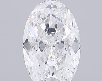 3.87ct Antique Oval Lab Grown Diamond, D VVS2 IGI Certified