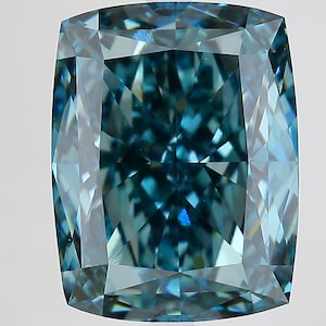 Lang kussen labgegroeid diamant 13,83 kt fancy, levendig blauw | VVS2 IGI-gecertificeerde losse steen | Zeldzame aangepaste sieraden of verlovingsjuweel