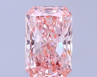 Radiant Cut 7.05ct Fancy Vivid Pink Lab Grown Diamond | IGI Certified VS1 | Rare Ethical Diamond for Engagement Ring or Fine Jewelry