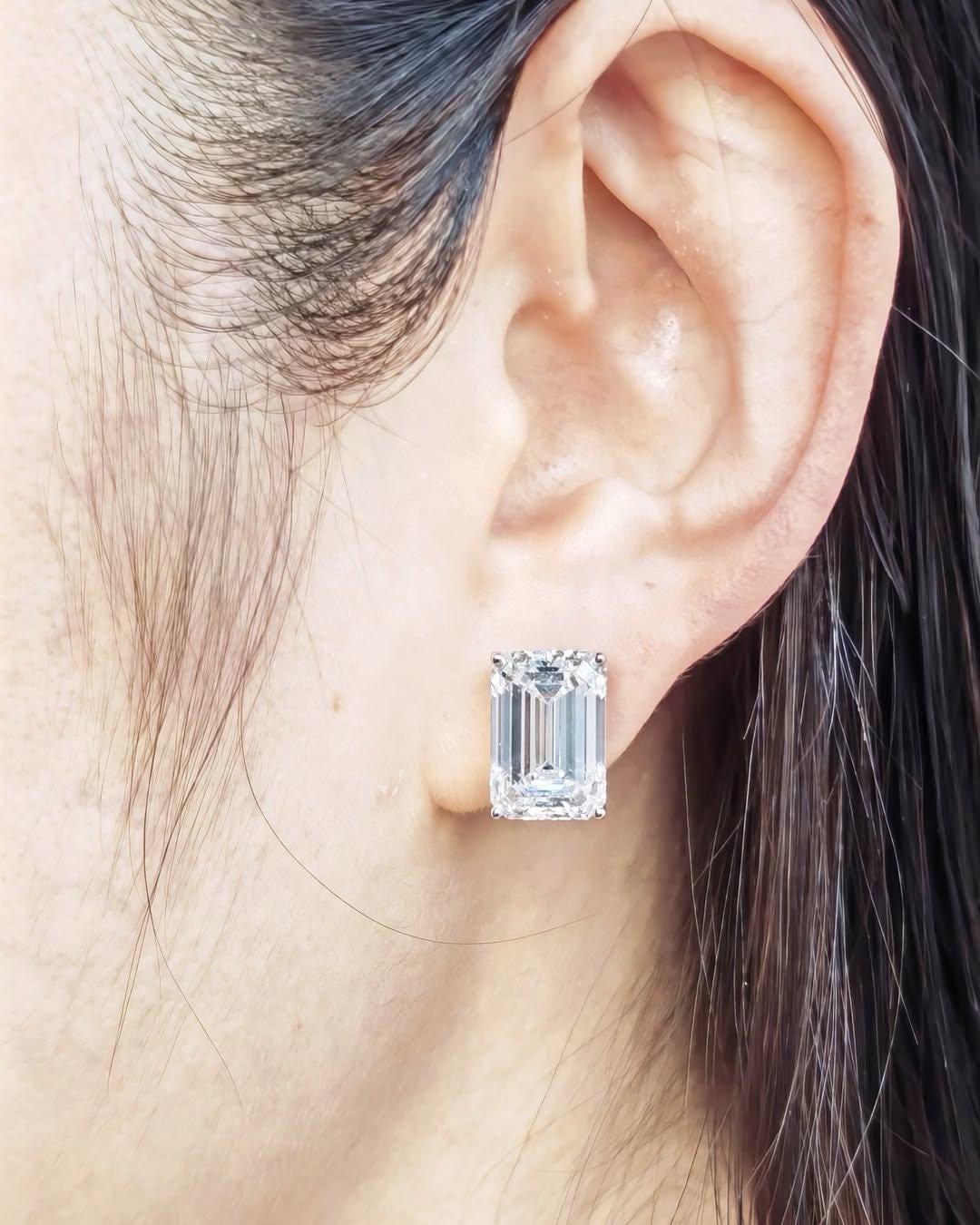 K18 3ct レバーバックダイヤピアス ラボグロウンダイヤモンド IGI鑑定  