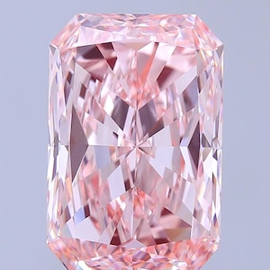 Radiant Cut 7.51ct Fancy Vivid Pink Lab Grown Diamond | IGI Certified VS1 | Rare Pink Ethical Gem for Custom Ring or Fine Jewelry