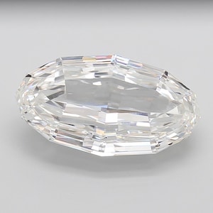20.28ct Oval Polygon Step Cut Lab Grown Diamant: G VVS2 IGI Zertifiziert