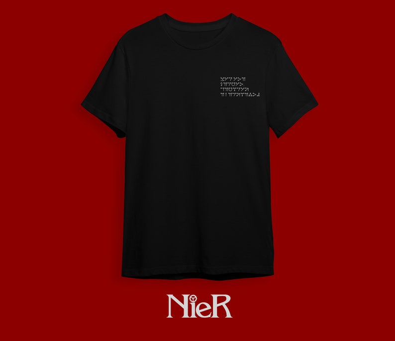 Nier Replicant Angelic Script Design Unisex Jersey T-shirt - Etsy