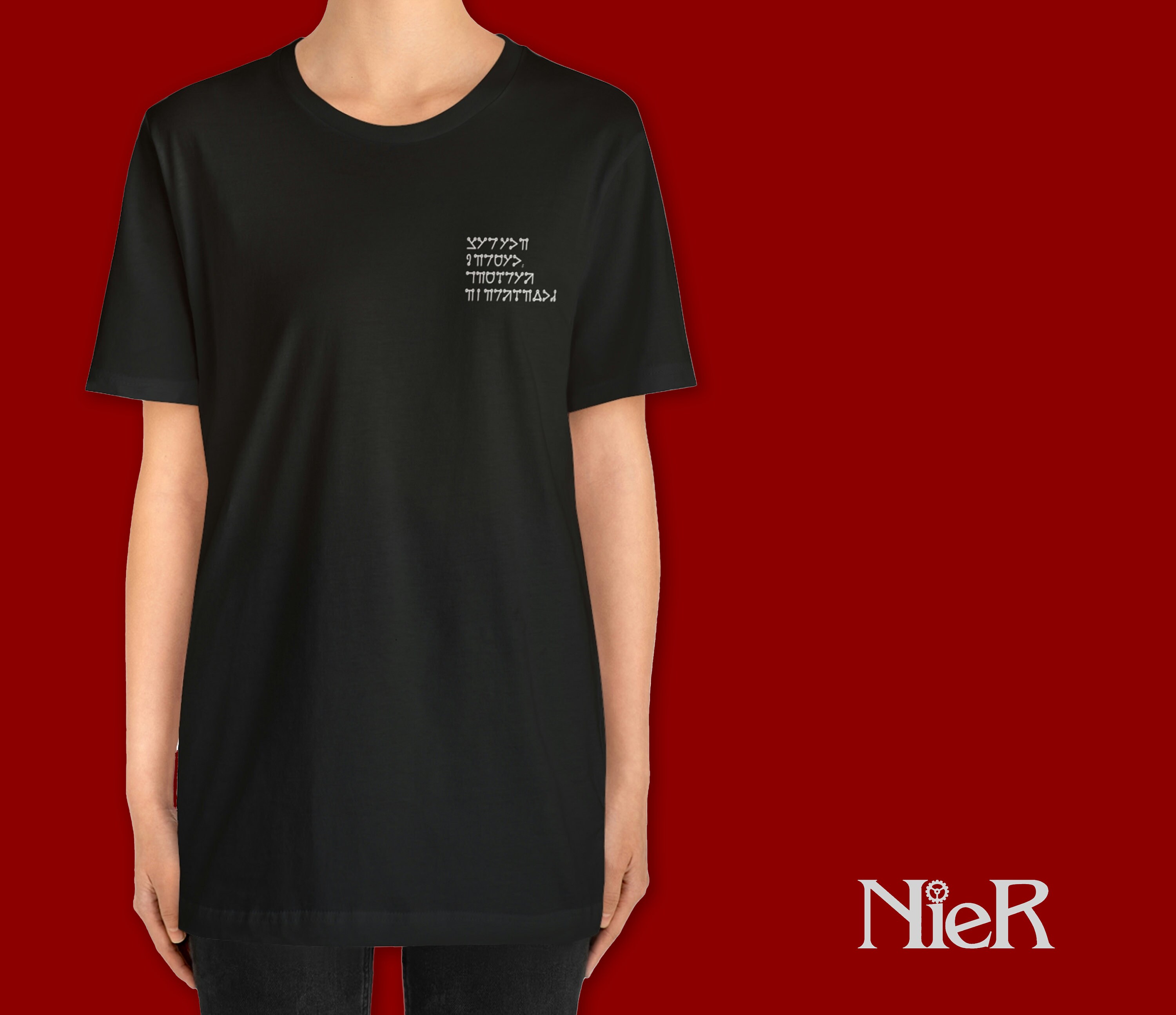 Nier Replicant Angelic Script Design Unisex Jersey T-shirt - Etsy