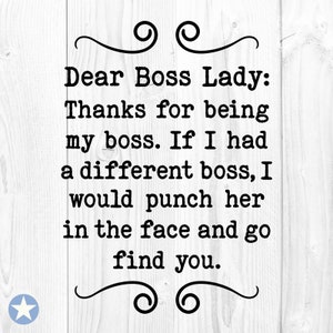 Caro Boss Lady Svg, Grazie per essere il mio capo Svg, Boss Lady Svg, Boss Svg, Boss Lady Gift Svg, Boss Mug Svg, Taglia file, Cricut, Svg, Png