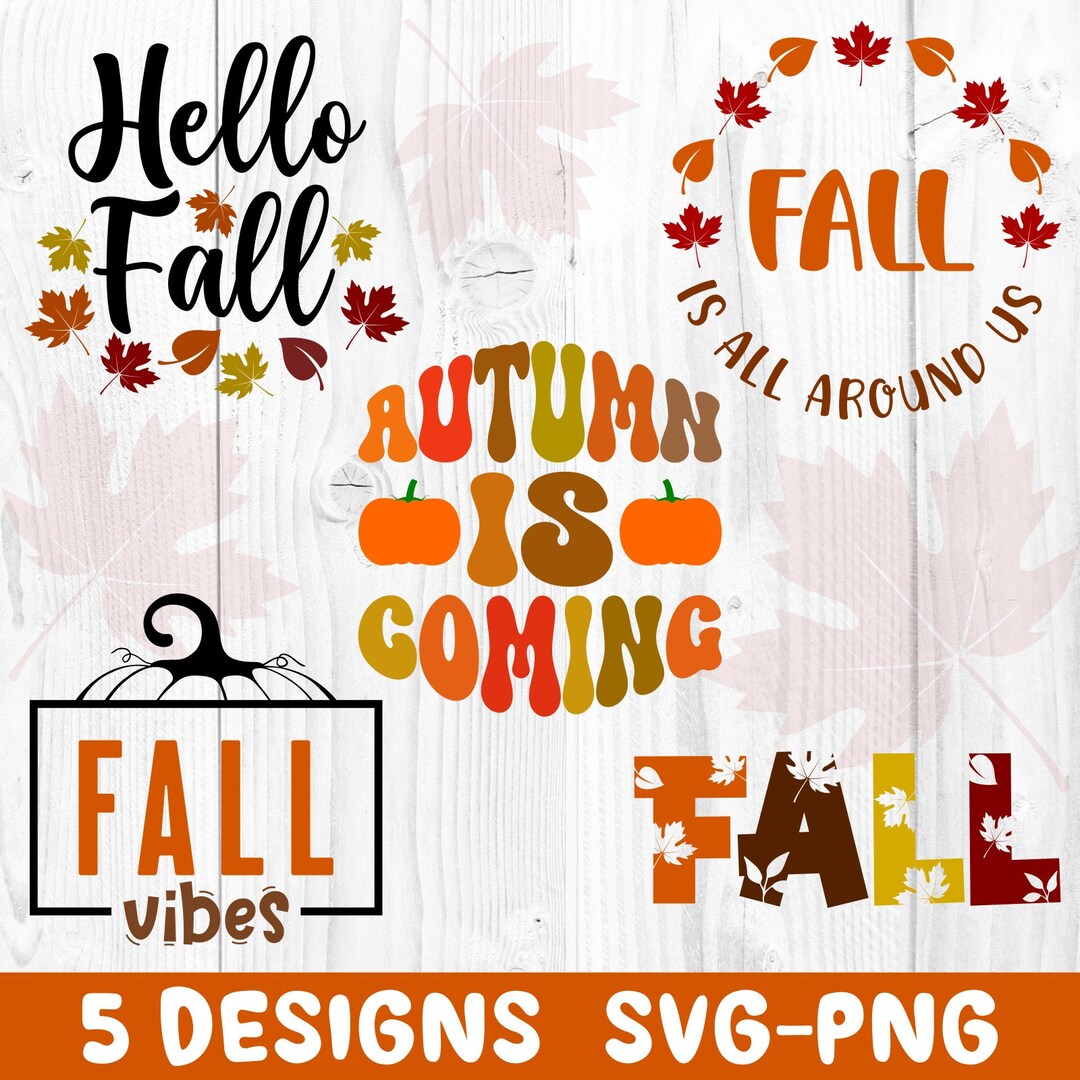 Fall Svg Bundle, Fall Svg, Autumn Svg, Hello Fall Svg, Thanksgiving Svg ...