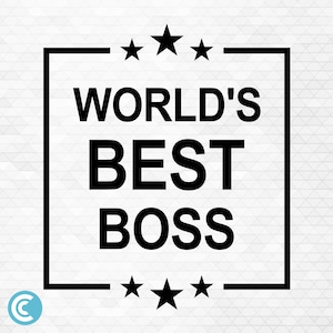 Word Boss Script Svg World's Best Boss Svg, Best Boss Svg, Boss Svg, Gift for Boss Svg ...