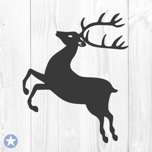 Reindeer Svg, Deer Svg, Flying Reindeer Svg, Christmas Svg, Merry Christmas Svg, Santa Claus Svg, Silhouette, Cut Files, Cricut, Svg, Png