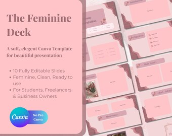 Dreamflow – Aesthetic Canva Presentation Template | 10 Editable Slides ...