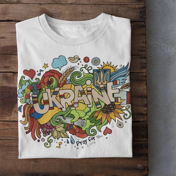 Support Ukraine Street Art T-Shirt fundraiser stand with Ukraine shirt Ukraine seller Ukraine Shop