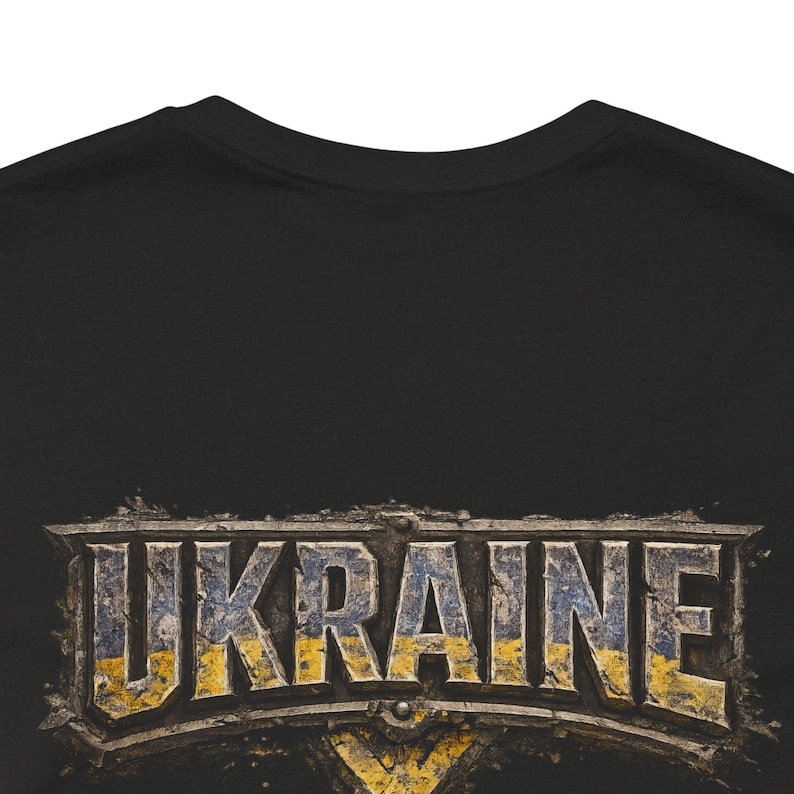 Ukraine Grunge Emblem T-Shirt, Beunruhigt-Ukrainischer Stolz T-Shirt Bild 8