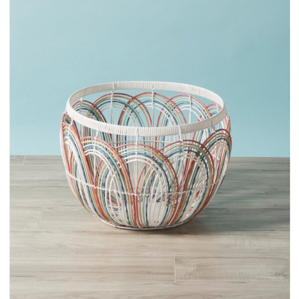 Plastic Wicker Basket Etsy