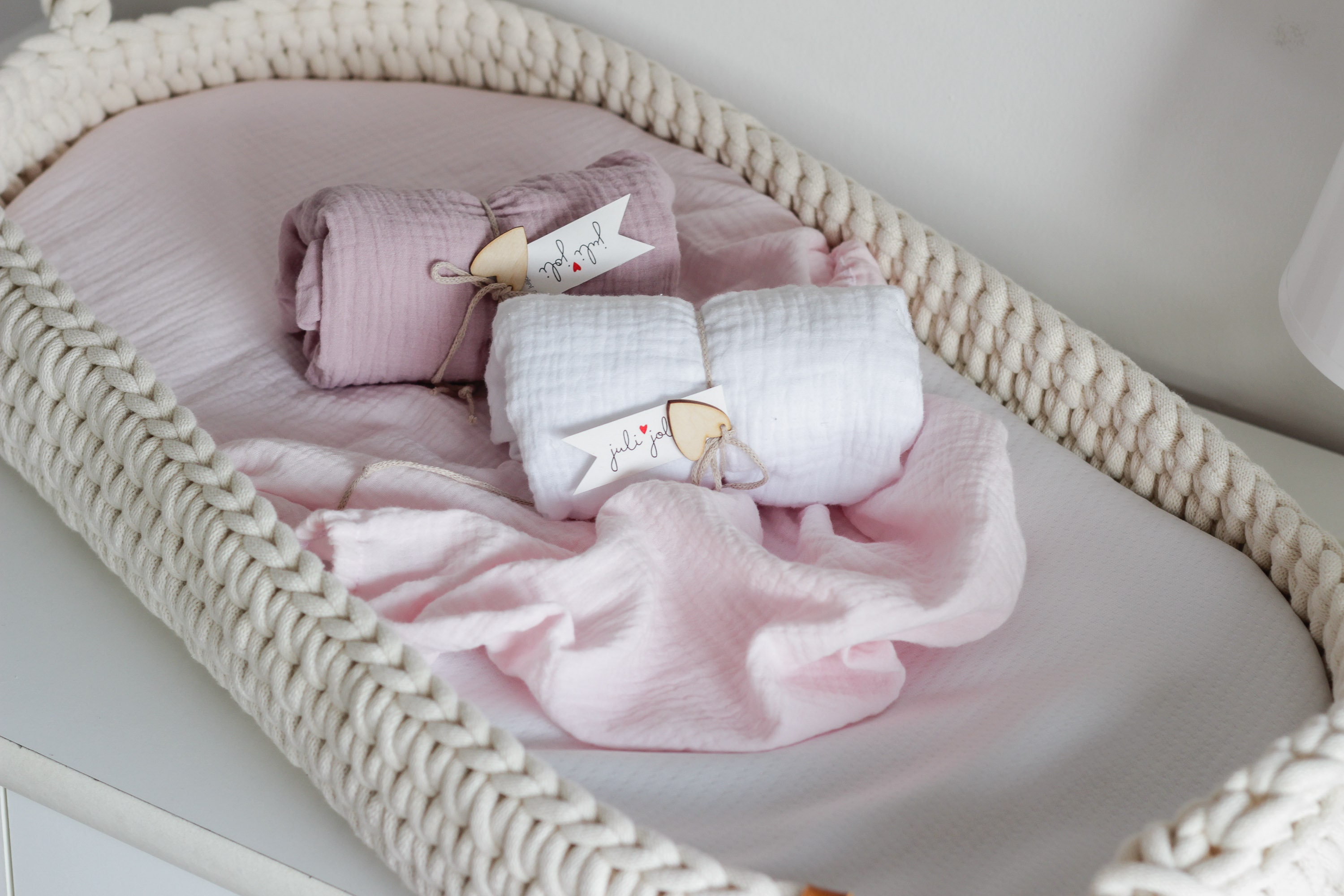 draps-housses ovales pour panier à langer, draps en mousseline bébé, lit de landau, poussette