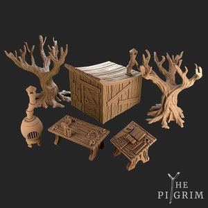 Téléchargement de fichier numérique STL pour Gravedigger Shack Tabletop Terrain
