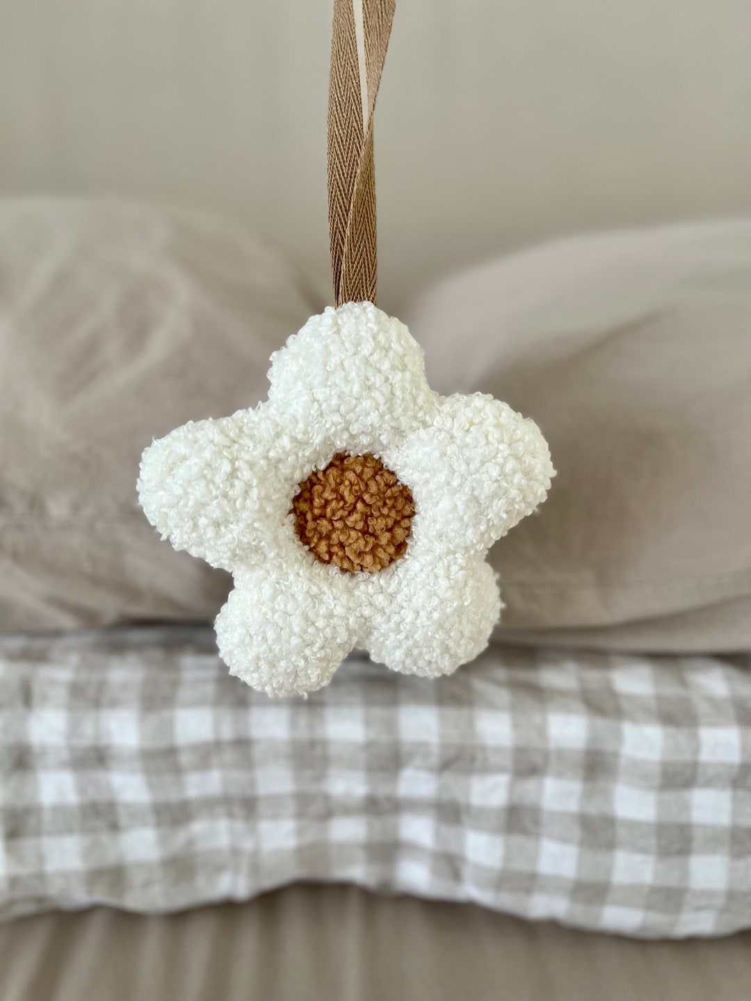 Daisy Dummy/pacifier Holder Baby/ Neutral Play Gym Plush Toy Etsy