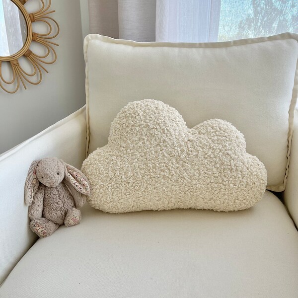 Cream Ultra Fluffy Cloud cushion/ sensory pillow to decorate your home, sofa, kids room or nursery