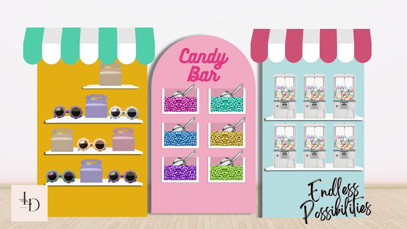 3D realistic event mockup png digital template using canva design for artists designers planners business. wedding, kids party, balloon, backdrop, bridal shower, baby shower, birthday, table setting, planner, event planning, dessert table, candy bar