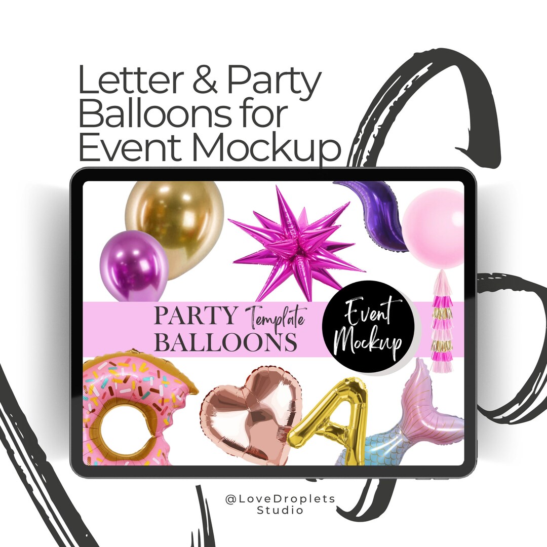 PARTY BALLOONS Event Styling Wedding Backdrop Foil Latex Balloon Menu